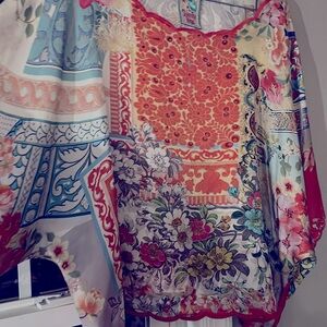 Johnny Was silky Dolman shirt